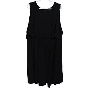 Torrid Elegant Black Sleeveless A Line Tiered Dress Size 30